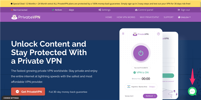 【図解】PrivateVPN (プライベートVPN)の解約方法と返金手順を日本語で解説